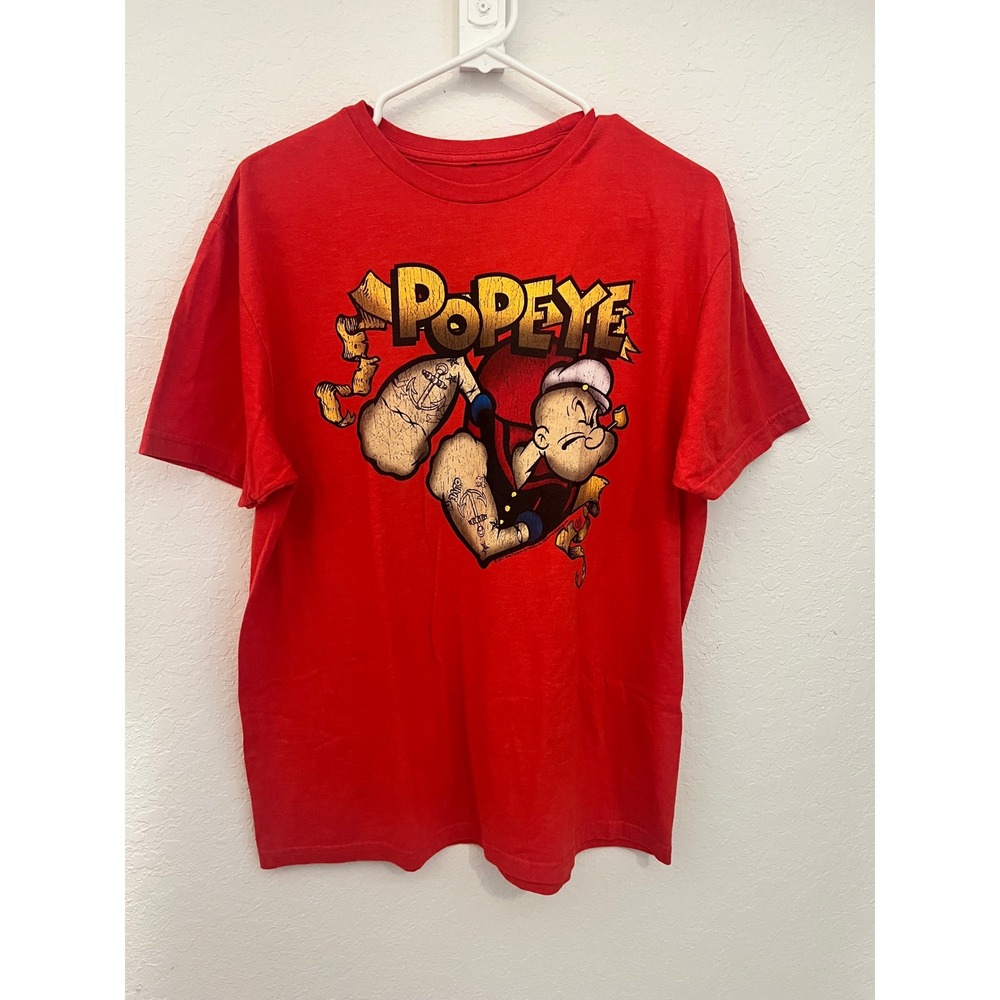 American Classics Popeye The Sailor Man Red Graphic T-Shirt Mens Large 2017 King